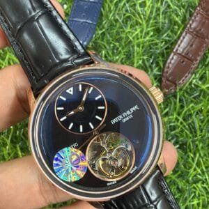 Patek Philippe Tourbillon Complication Automatic Rose Gold Luxury Watch
