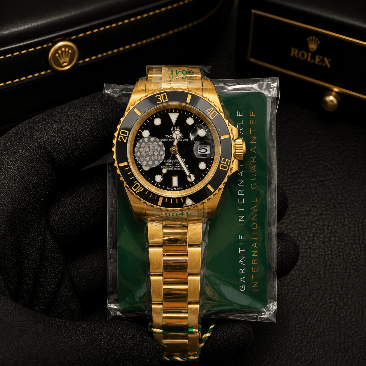 Rolex Submariner Gold Premium Quality Automatic Watch – Sapphire Glass