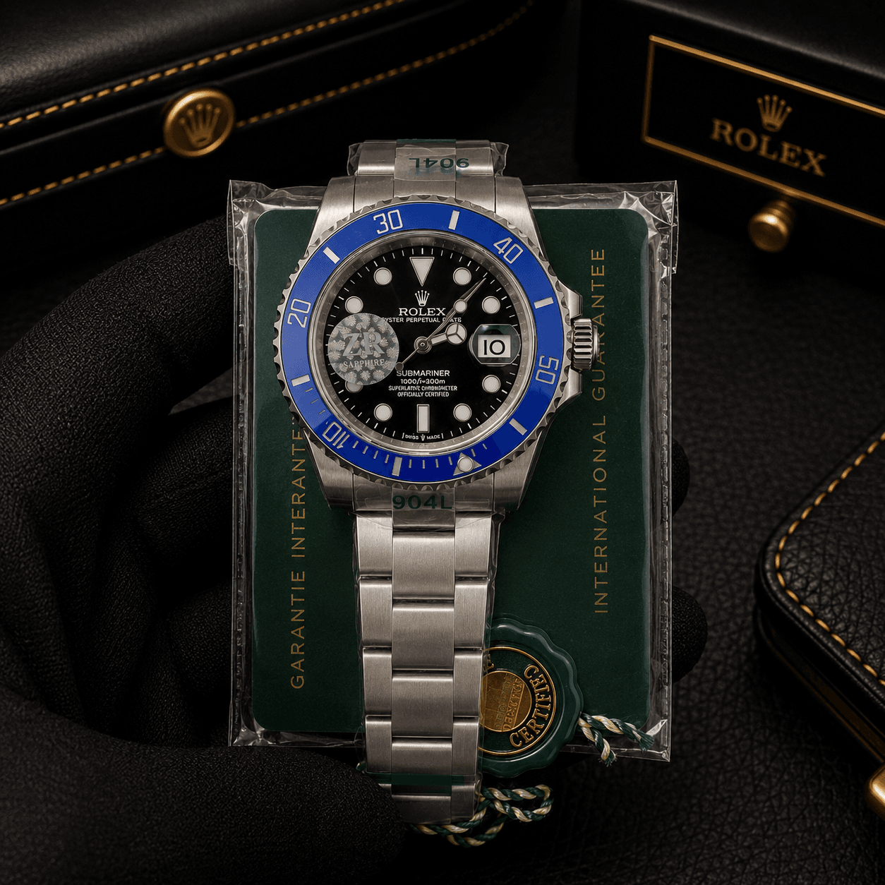 Rolex Submariner Premium Quality Automatic Watch silver sapphire glass