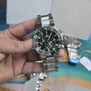 Oris Aquis Depth Gauge Chronograph Quartz Watch with Sapphire Glass