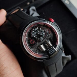 HYT H1 Hydro Mechanical Timepiece Dracula DLC Edition Ref 148-DL-21-RF-RU