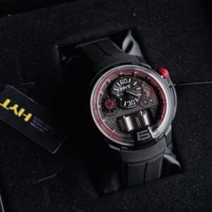 HYT H1 Hydro Mechanical Timepiece Dracula DLC Edition Ref 148-DL-21-RF-RU