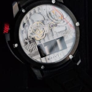 HYT H1 Hydro Mechanical Timepiece Dracula DLC Edition Ref 148-DL-21-RF-RU
