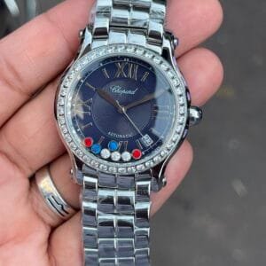 Chopard Happy Sport Women's Swiss Quartz Diamond Bezel Watch