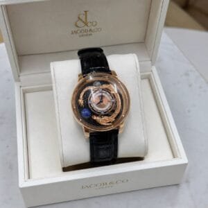 Jacob & Co Pindu Design Astronomia Dragon Luxury Quartz Men's Watch