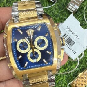 Versace VE6H Original Authentic Quality Gold and Silver Premium Men's Watch