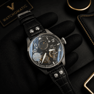 IWC Schaffhausen Big Pilot's Dual Tourbillon Automatic Luxury Watch Front View