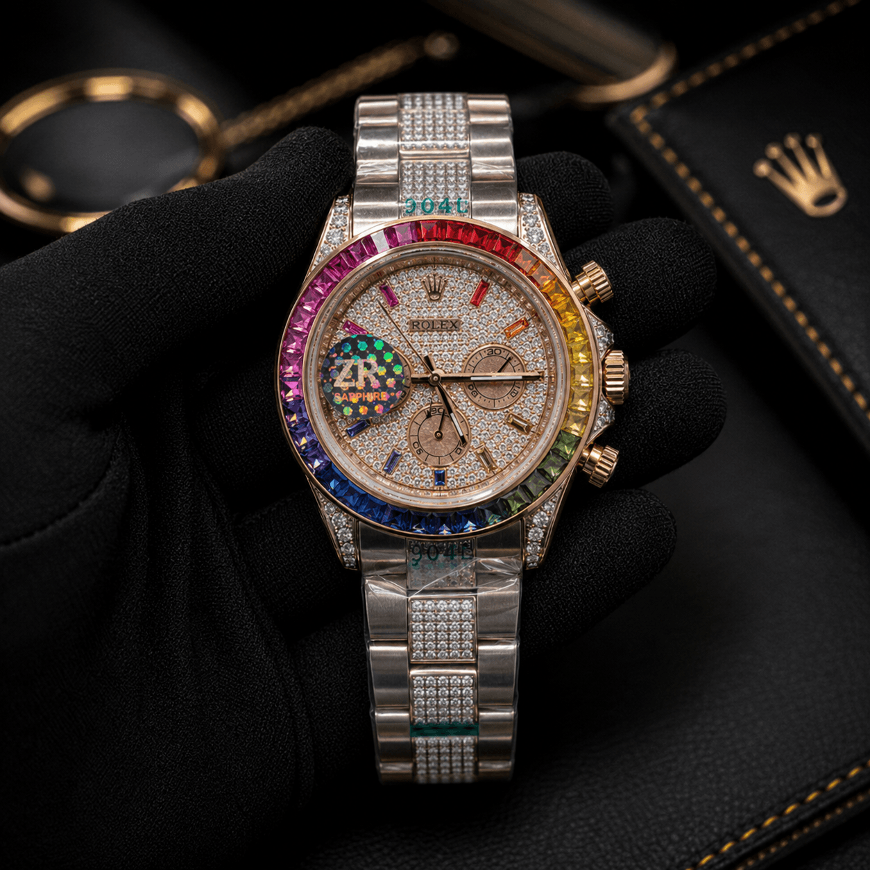 Rolex Cosmograph Daytona Rainbow Diamond Automatic Premium Watch