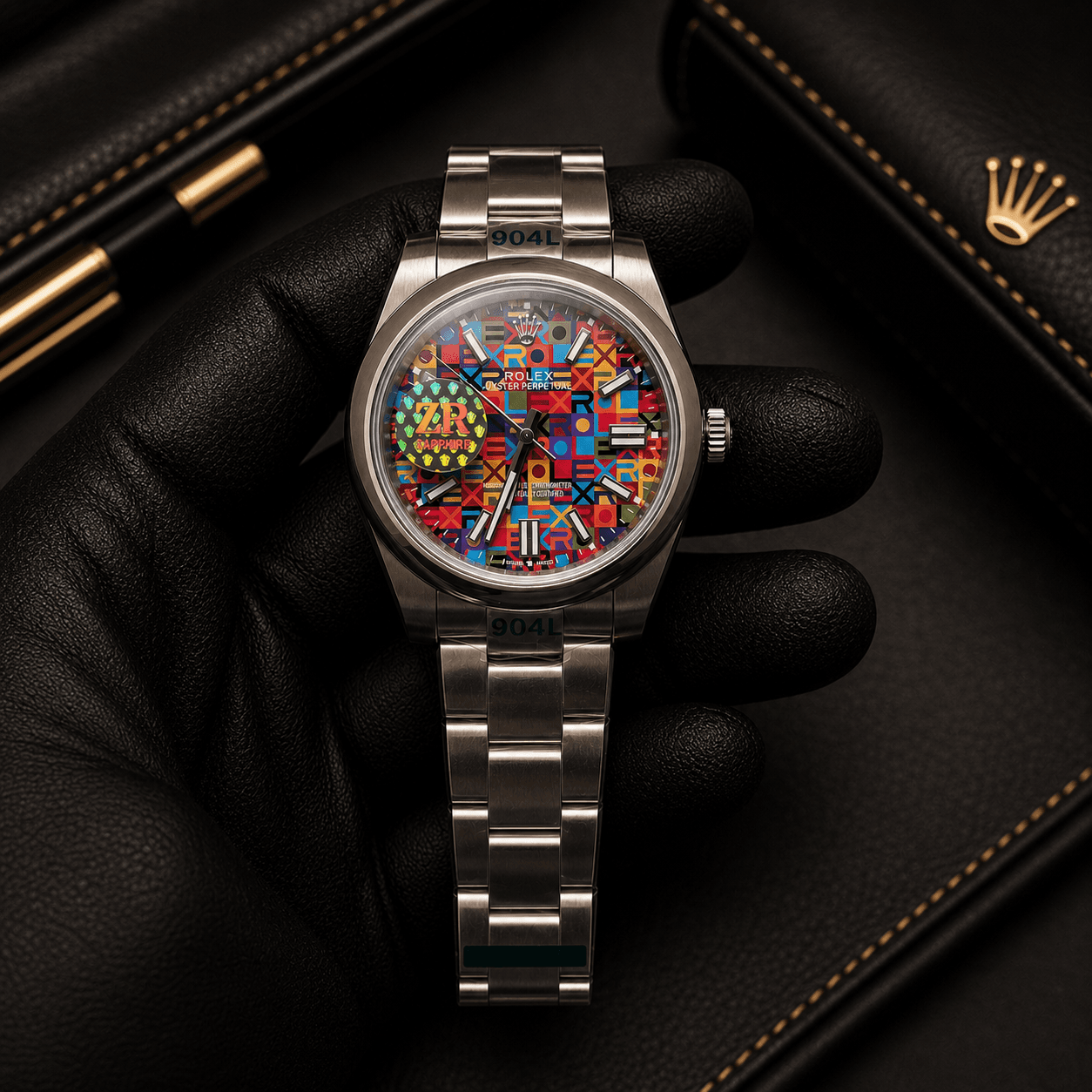 Rolex Oyster Perpetual Automatic Premium Quality Watch multicolor dial