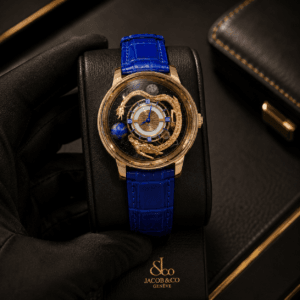 Jacob & Co Pindu Design Astronomia Dragon Luxury Quartz Men's Watch