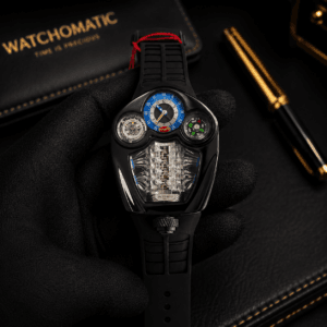 Jacob & Co. Bugatti Tourbillon Swiss Quartz Sapphire Glass Watch