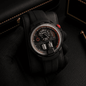 HYT H1 Hydro Mechanical Timepiece Dracula DLC Edition Ref 148-DL-21-RF-RU