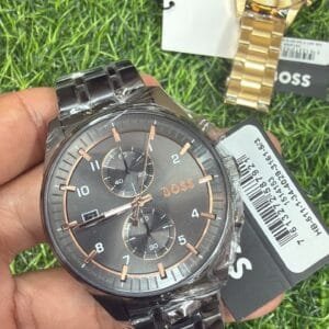 Hugo Boss Skytraveller 1514153 Grey Dial Chronograph Watch