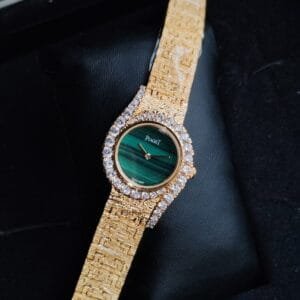 Piaget Limelight Malachite Diamond Watch For Her Yellow Gold Luxury