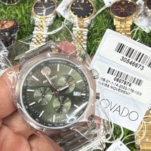 Movado SE Chronograph 0607931 blue dial stainless steel Swiss watch