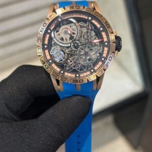 Roger Dubuis Excalibur Aventador Automatic Skeleton Blue Luxury Watch