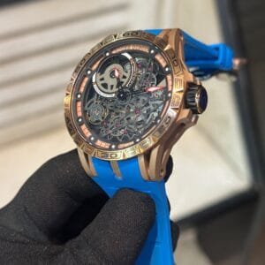 Roger Dubuis Excalibur Aventador Automatic Skeleton Blue Luxury Watch