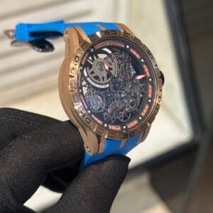 Roger Dubuis Excalibur Aventador Automatic Skeleton Blue Luxury Watch