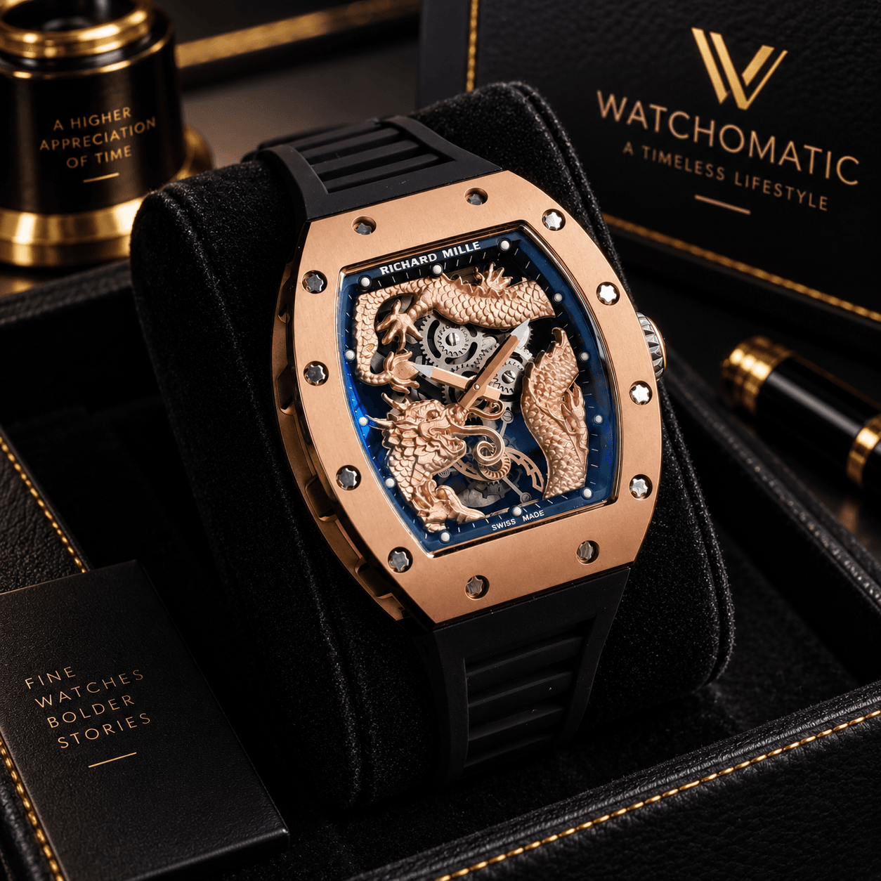 Richard Mille RM 057 Dragon Jackie Chan Rose Gold Tourbillon Watch