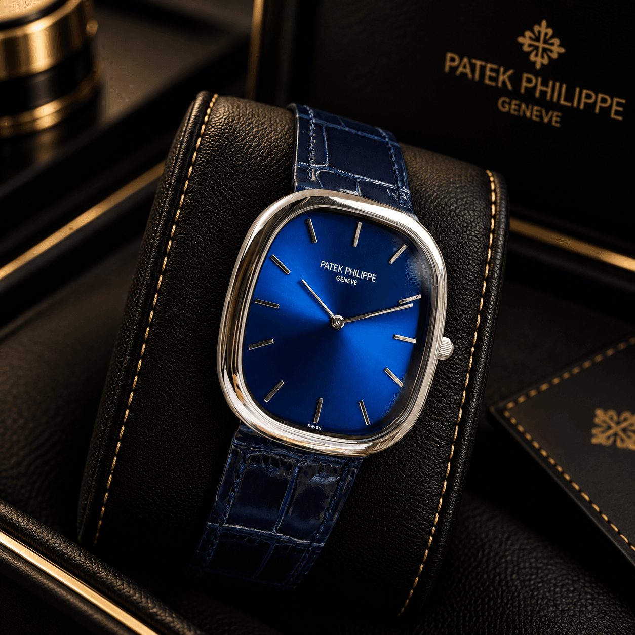 Patek Philippe Golden Ellipse 5738P-001 Men's Watch Semi Swiss ETA