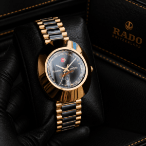 Rado 2025 DiaStar Vintage R12413584 Premium Men's Watch with Gold-Tone Case and Two-Tone Bracelet